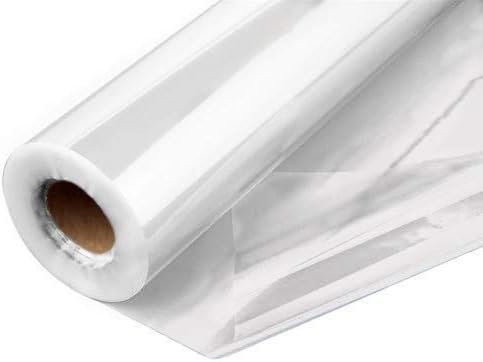 Purple Q Crafts Clear Cellophane Wrap Roll 31.5 Inches Wide 1.2 Mil Thick Cellophane Roll for Baskets Gifts Flowers Food Safe Cello Rolls (Folded on 16" Roll - Unfolds to 31.5" Wide) (32" x50')