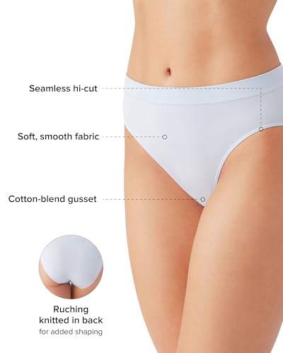 Image of Wacoal Women's B-Smooth Seamless Full Coverage Hi-Cut Brief Panty, 834175
