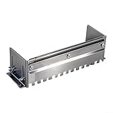 Verstellbare Edelstahl Zahnkelle, für Professionelle Fliesenleger, Dickwandig, Rostfrei, mit Präziser Zahnbreitenanpassung und Hochwertigem Doppelbord zur Sauberen Verarbeitung(A)