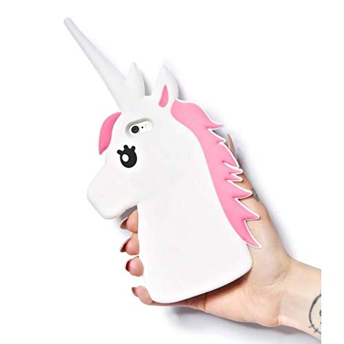 mascreaciones Funda Carcasa Silicona 3D Unicornio Compatible con Samsung, Huawei, iPhone, LG. (S7, Azul)