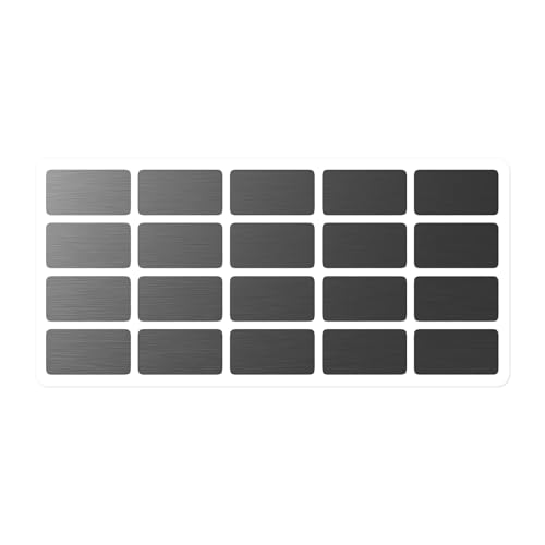Image of Tlany 20 Pack Black Hook & Loops Strips