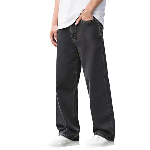 Jean droit à jambe large ado taille élastique fini les jeans serrés