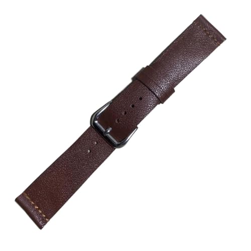 Bracelet de montre en cuir véritable de 12 à 24mm - Modèle ultra-fin et souple