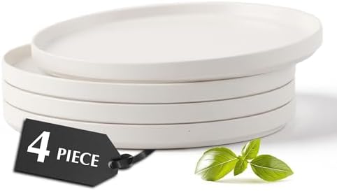 MIAMIO – Ceramic Dinner Plates Set for 4 People/Ceramic Dinnerwar...