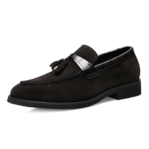 Mens Dress Shoes Loafers Business Classic Suede Tassel Party Wedding Moccasins for Male