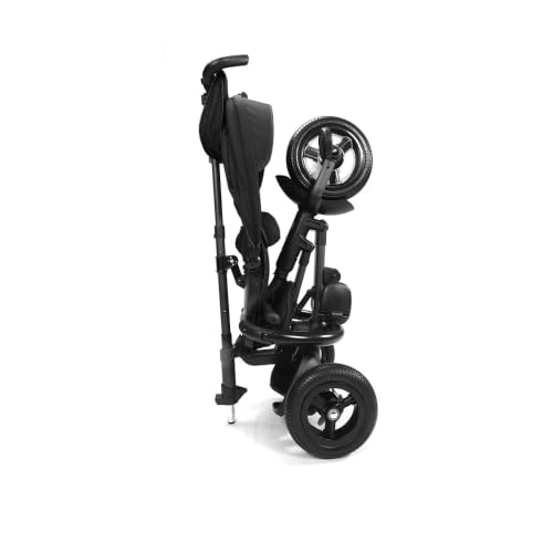 Image of Rito Plus Folding Stroller & Toddler Bike with 3 Point Harness Belt, Black