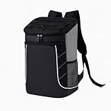 Mochila Térmica de Grande Capacidade com Isolamento Térmico para Viagens, Trabalho, Marmitas e Bebidas (Preto)