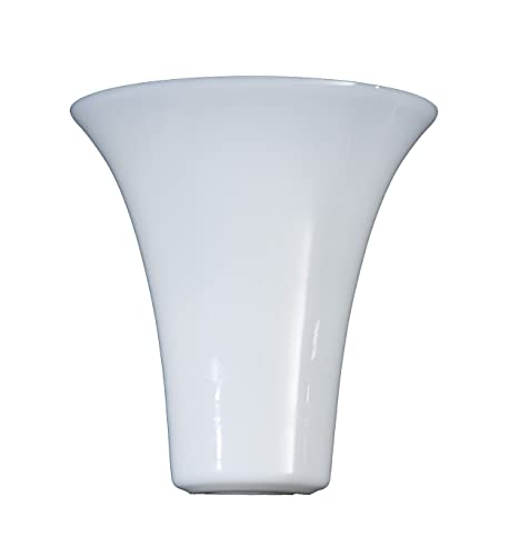 Image of B&P Lamp Opal Glass Tulip Shaped Torchiere Shade for Stiffel Models 2092, 2093, 2014 and 2041
