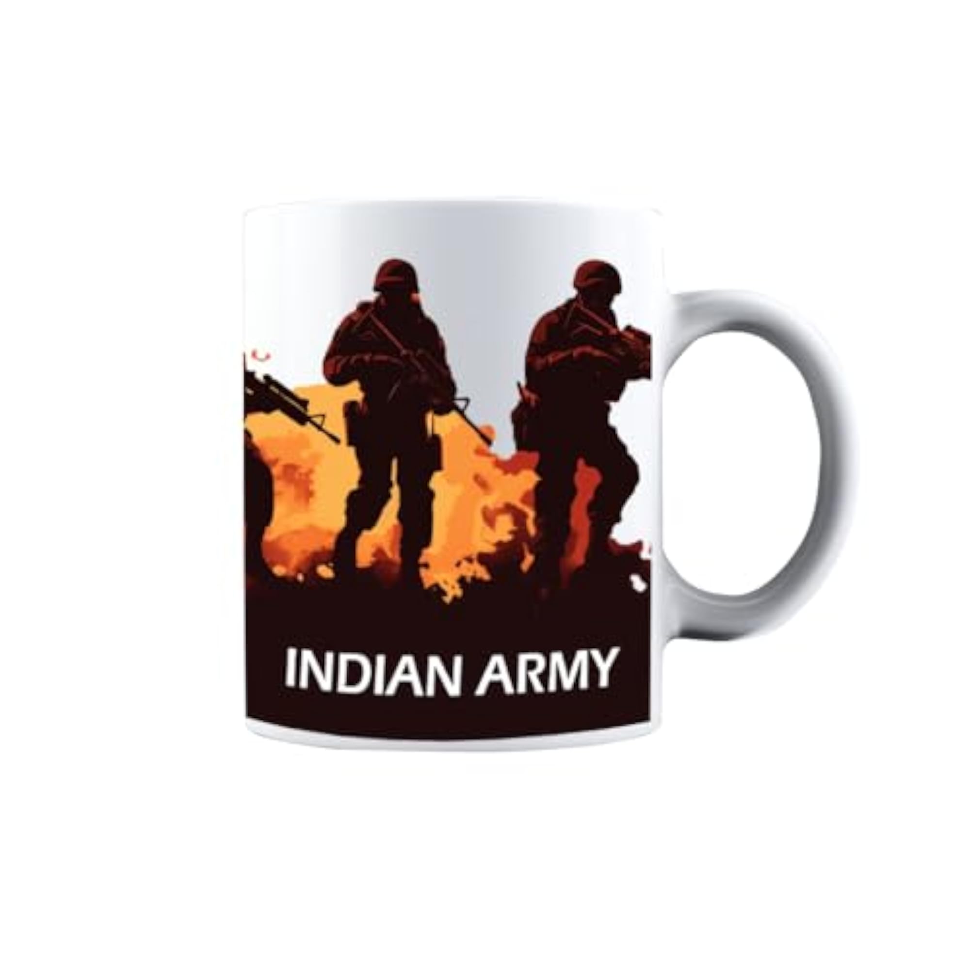 Army Motivational Quote Printed Ceramic Coffee Mug