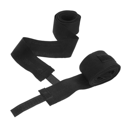 Toyvian 2 Rollos Vendaje De Boxeo Protector De Cofre De Kickboxing Rodos para Taekwondo Protector Corporal Boxeo Envolturas De MMA Equipo MMA Almohadilla De Boxeo Algodón Black