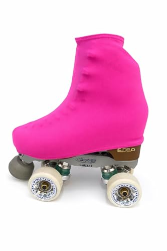 CRL CRLSPORT Cubre patín para niña y Mujer, Funda PatinSkate, Professional Skating, Patinaje Hielo,artístico o en línea. 180 Densidad. Talla Universal Adulto y niños. Color Rosa Fluor