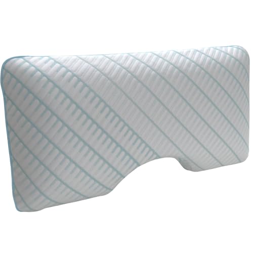 Almohada de poliéster tamaño Queen con curva ergonómica