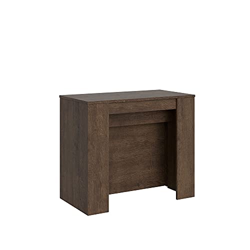 Mesa extensible Venus Nuez de diseño robusto con 4 extensiones 2