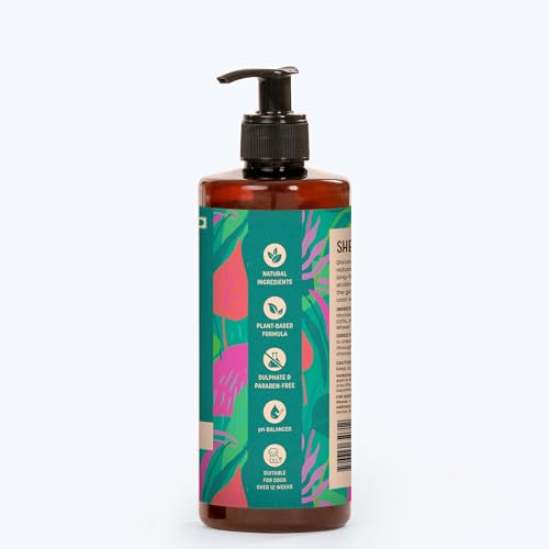 Image of HUFT Shed Control Natural Shampoo for Dogs (Over 12 Weeks) - Hempseed Oil - 500ml | Pet Shampoo for Shedding Control | Best for Labrador, Pomeranian & German Shepherd | for All Breeds