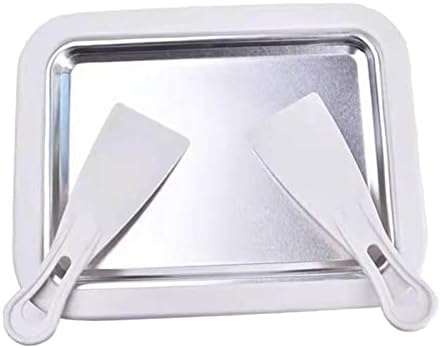 Plato con 2 s Hielo Rodado Casero, Sorbete, Hielo Casero (Blanco)