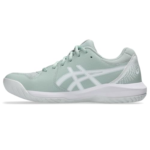 ASICS ASICS Women's Gel-Dedicate 8 Tennis Shoes, 8, Lichen Rock/White