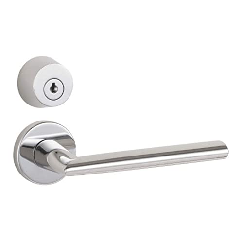 永大産業 EIDAI (エイダイ) スキスムS スキスムT TDB-CC38CM レバーハンドル クローム 38CM型 シリンダー錠 丸座タイプ キー3本同梱