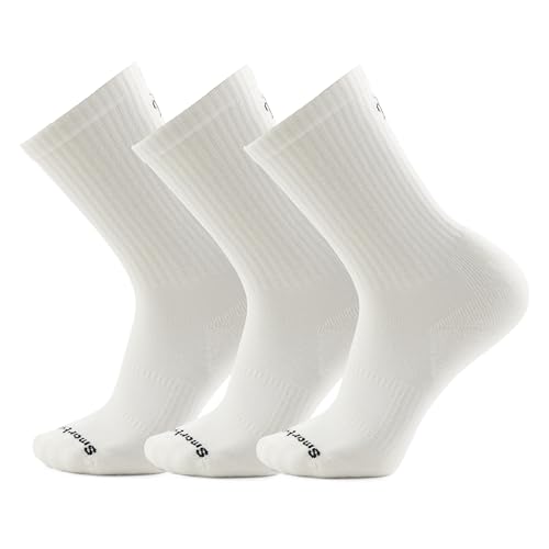 Smartwool Unisex Everyday Athletic Crew Socks - White - Large