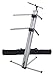 Classic Cantabile Statyw do keyboardu KS-100 srebrny z mikrofonem Pronomic i torbą do przenoszenia