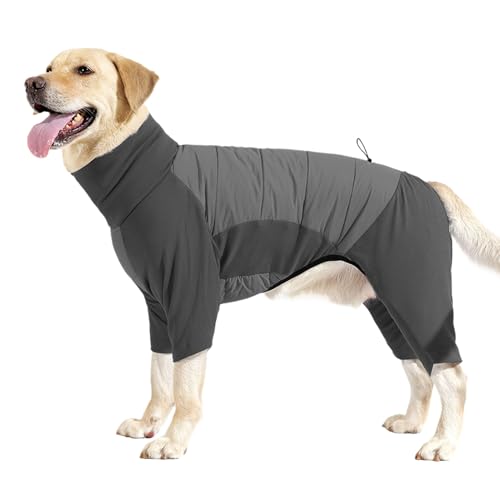 Tenue d'hiver imperméable pour animaux de compagnie avec col haut isolant - 8