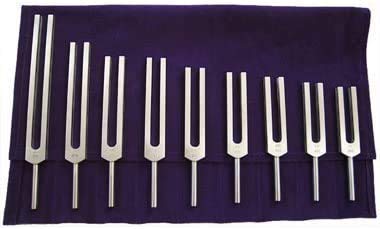 KASHSURG Solfeggio Tuning Fork Set - 9 Tuning Forks
