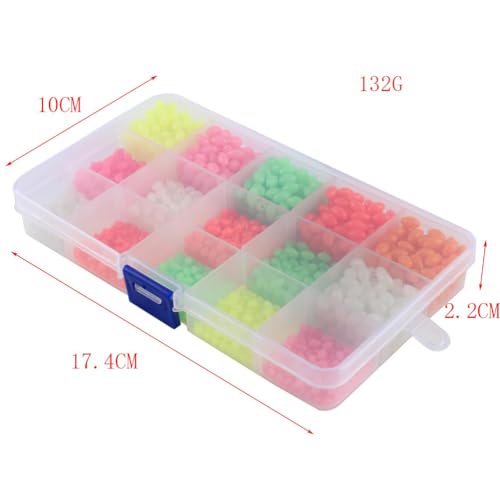 1500 Beads de Colores Luminiscentes para Pesca en Caja miniatura 4