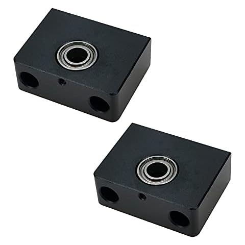 Quluxe 3D Printer Upgrade Aluminum Z-Axis Leadscrew Top Mount for CR-10/CR-10S, Ender 3/Ender 3Pro/Ender 3 V2 Metal Z-Rod Bearing Holder (Pack of 2) Cover