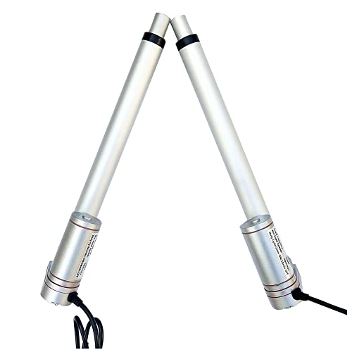 Acfthepiey Gleichstrom-Verzögerungshubstange Aus Aluminiumlegierung, Elektrische Teleskopstange, 1500 N, Elektrische Teleskopstange, Hub 50 mm