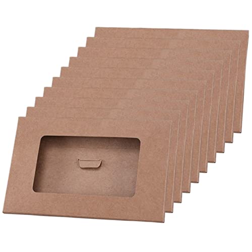 Amosfun 20 Pçs Notecard Saudações Com Mangas De Suporte Notas Delicadas Negócios Pequenos Itens De C