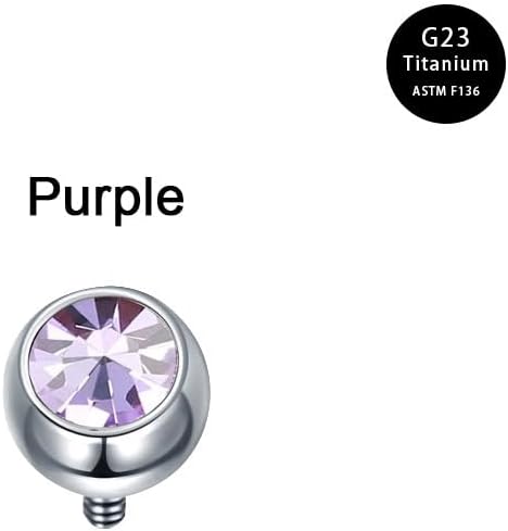 VCMART Floating Titanium Belly Button Ring G23 Titanium Internally Threaded Belly Button Piercing 14G Hypoallergenic Belly Rings for Women 8mm 10mm 12mm 14mm Short Long Belly Piercing Jewelry - Image 4