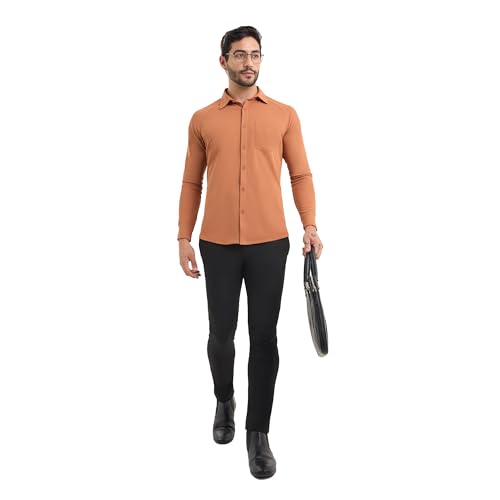 Image of Workday Shirt for Men Long Raglan Sleeve Regular Fit Superior Stretch Wrinkle Free Shape Retention Quick Dry Anti-Viral Finish UPF 50+