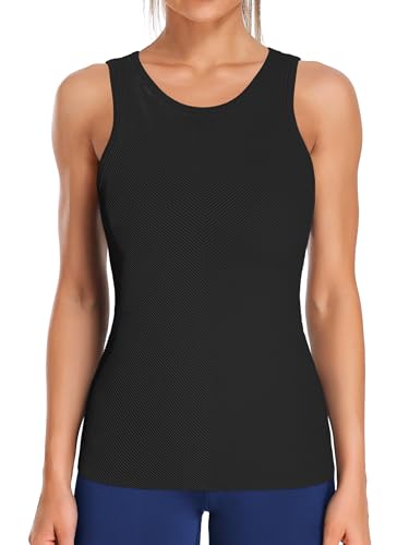 ATTRACO-Workout-Tank-Tops-for-Women-Seamless-Full-Length-Gym-Tops-Athletic-Yoga-Top-Built-in-Bra