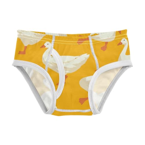KLL Cute Goose Cartoon Toddler Boys' Cotton Underwear Briefs Breathable Undies