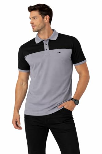 Image of 3BROS Men's Cotton Blend Half Sleeve Regular fit Comfortable Polo Neck T-Shirt (Pack of 1)