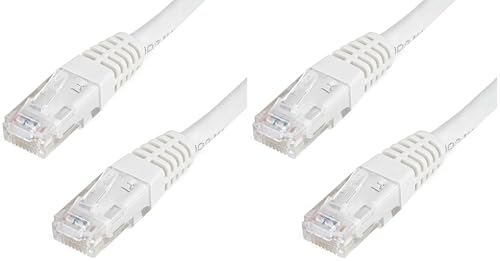 Image of StarTech.com 15ft CAT6 Ethernet Cable - White CAT 6 Gigabit Ethernet Wire -650MHz 100W PoE++ RJ45 UTP Molded Category 6 Network /Patch Cord w /Strain Relief /Fluke Tested UL /TIA Certified (C6PATCH15WH)