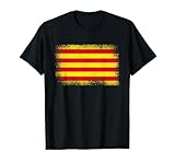 camiseta senyera valencia 2017 Ligero, Encaje clasico, Manga de doble puntada y bastilla baja
