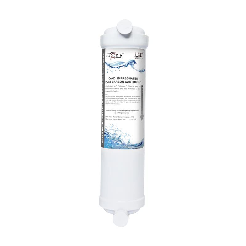 SIDDHIVINAYAK Traders- Cu+Zn impregnated Post Carbon Cartridge| 1000+ IV | Fits All Water purifiers (1)