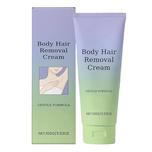 Crema Removedora de Vello Facial - Crema Eliminadora De Vello En Piel Femenina | 100g Loción Suavizante De Larga Duración Para Preparación Nupcial Reuniones Familiares Citas Románticas