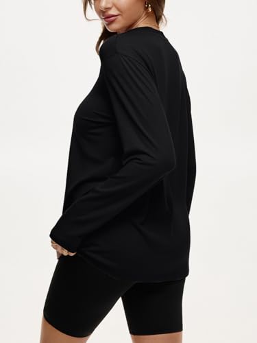 REORIA Womens Oversized Long Sleeve T Shirts 2025 Basic Crewneck Tee Fall Tops Casual Y2K Clothes4