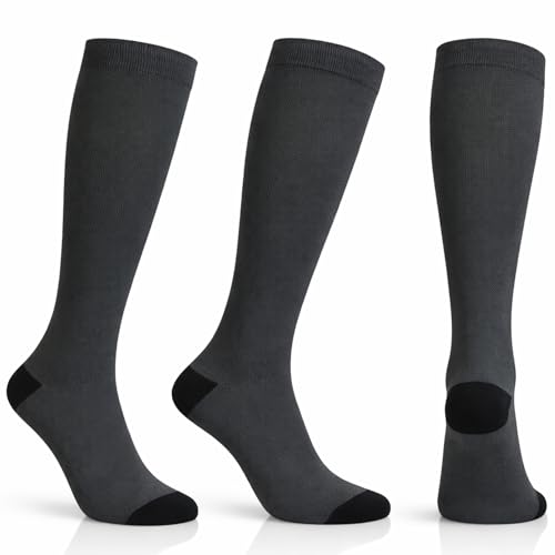 Image of Diamond Star 6 Pairs Compression Socks for Men & Women, Knee High Socks