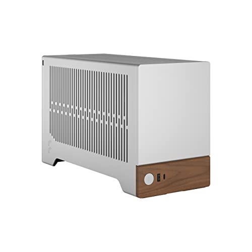 Fractal Design Terra Silver - Wood Walnut Front Panel - Small Form Factor - Mini ITX Gaming case – PCIe 4.0 Riser Cable – USB Type-C - Anodized Aluminum Panels - Thumbnail 5