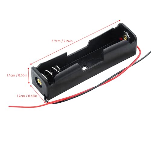 hrsyyl 10pcs Single AA Battery Holder 1x 1.5V AA Battery Holder AA Battery Holder with Wires