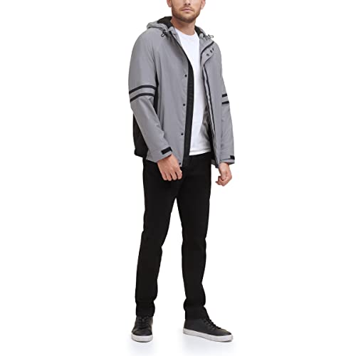 Image of DKNY mens Dkny Men's Taslan Performance Hoody With Reflective Detail