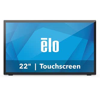 Image of Elo 2270L 22-inch Wide LCD Monitor, Full HD, Projected Capacitive 10-Touch, USB Controller, Anti-Glare, Zero-Bezel, Collapsible Stand, VGA, DP and HDMI Video Interface, Black, Worldwide