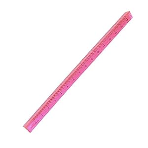 Sraeriot Driehoekige Heerser 15cm Plastic Rechte Liniaal Praktische Student Briefpapier Dubbele Schaal Meten Tool Office…