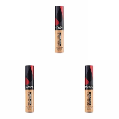 Image of L'Oreal Paris Infallible More Than Concealer, Full Coverage, 317 Almond (Pack of 3)