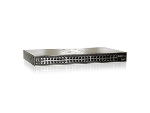 Preisvergleich Produktbild LevelOne 48-Port 10 / 100Mbps Rackmount Switch mit 2 Gigabit Ports und 1 SFP Port