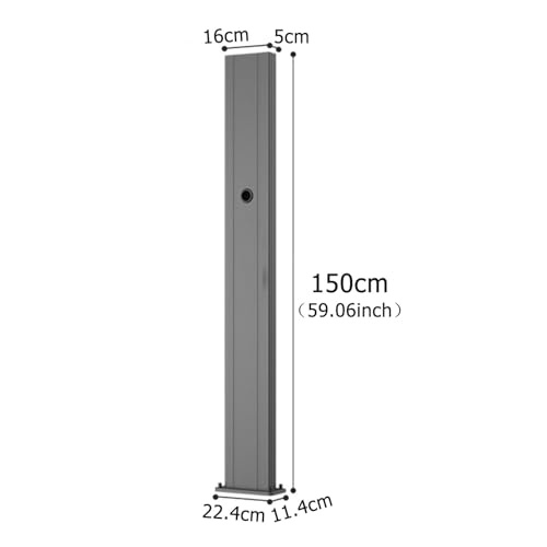 Image of Outdoor EV Charger Pedestal, Weatherproof Floor Mount Charging Station, Steel Charging Column, Electric Vehicle Cable Holder, Heavy-Duty Charging Box for All Weather Use