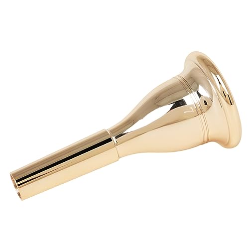 FUNOMOCYA 13.3mm 7c Trumpet Mouthpiece Gold Plated for French Horn Trumpet Small Replacement