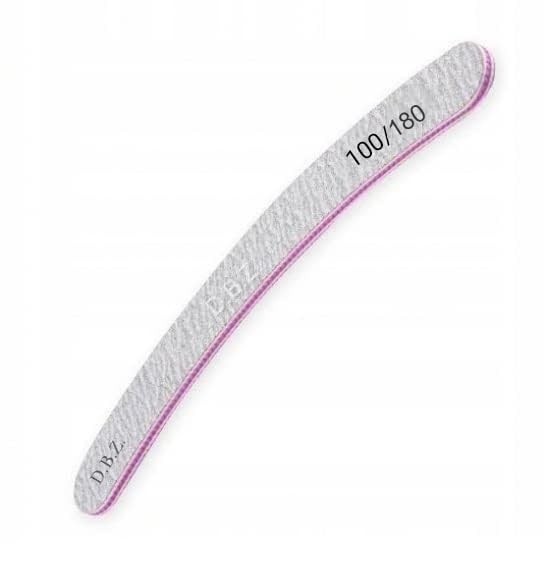 D.B.Z. ® 1 Pcs Nail Files, Professional Nail File Set, Curved Fingernail files, 100/100 grit Double-Sided Emery Board Manicure Tools for Home and Salon Use - Pack of 1(Grey)-image-37